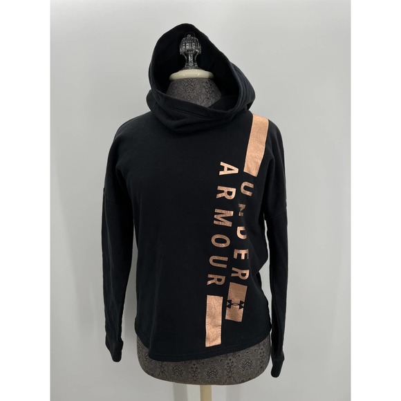 Under Armour Loose fit black and gold women's hoodie size small - Picture 1 of 4